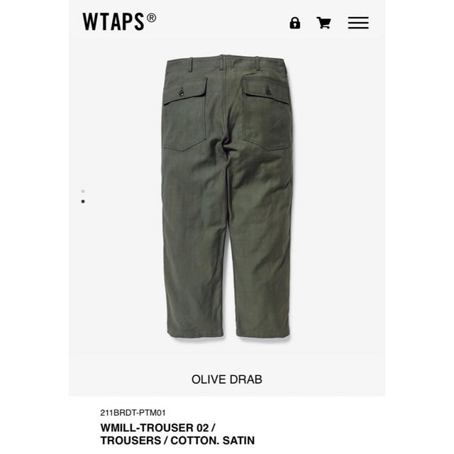 【Sサイズ】 WTAPS WMILL TROUSER 02 TROUSERS