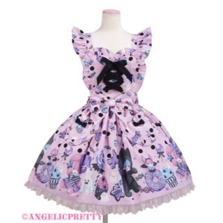 アンジェリックプリティー(Angelic Pretty)のangelic pretty happy treat party スカートピンク(ひざ丈スカート)