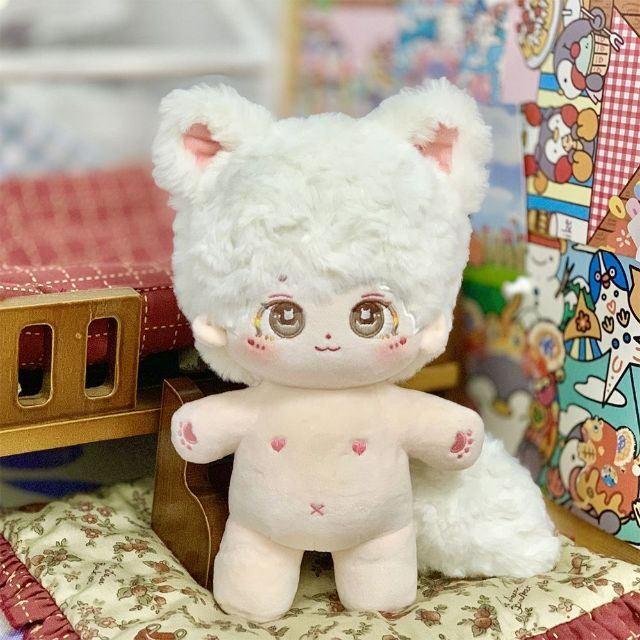 かわいい MIKO 20cm ぽっちゃりぬいぐるみ 無属性 うさ耳 着せ替え人形 5