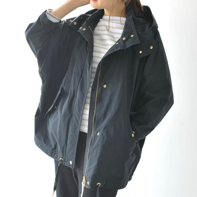 WOOLRICH(ウールリッチ)のウールリッチ　ブルゾン　ネイビー　サイズS  WOOLRICH ANORAK レディースのジャケット/アウター(ブルゾン)の商品写真