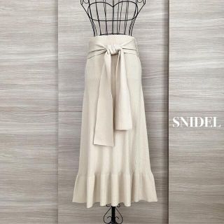 スナイデル(SNIDEL)のSNIDEL スナイデル　フレアーニットスカート(ロングスカート)