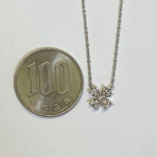 最新人気 Pt900 ヴァンドーム 高品質ダイヤモンド ネックレス D0.13ct