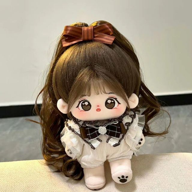 ダブルポニーテールの女の子 20cm ぬいぐるみ 無属性 着せ替え人形 かわいい