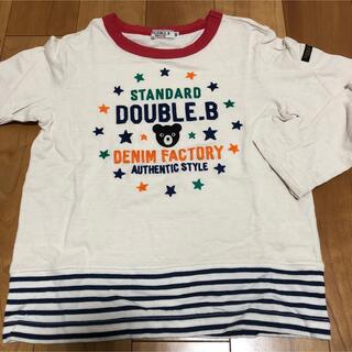 ダブルビー(DOUBLE.B)のミキハウス　ダブルビー　刺繍　長袖Tシャツ　120(Tシャツ/カットソー)