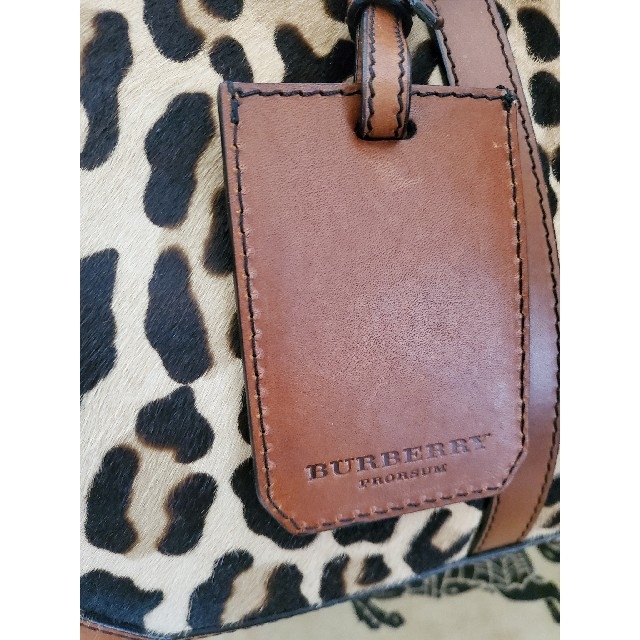 BURBERRY(バーバリー)の★希少★ハラコ BURBERRY バーバリ プローサムボストンバッグ 男女兼用 レディースのバッグ(ボストンバッグ)の商品写真