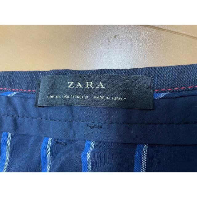 ZARA(ザラ)のZARA スラックス　ネイビー　サイズS  31 40 メンズのパンツ(スラックス)の商品写真