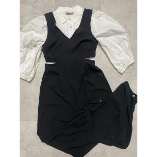 ザラ(ZARA)のZARA♡ウエストカットロンパース(オールインワン)