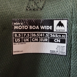 [BURTON]MOTO BOA WIDE 26.5