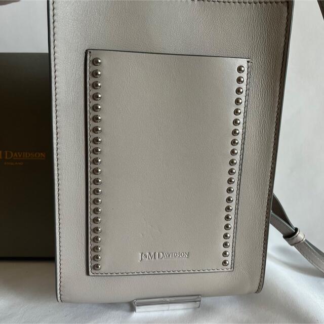 人気 良品】J&M Davidson ショルダーバッグ グレー カルトポスタル-