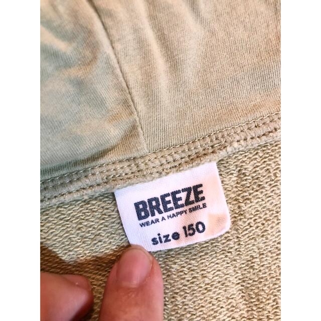 BREEZE(ブリーズ)の【 ブリーズ 】 ジップアップパーカー 150 カーキ キッズ/ベビー/マタニティのキッズ服男の子用(90cm~)(ジャケット/上着)の商品写真