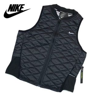 ナイキ(NIKE)の【完売品】ナイキ　エアロレイヤー ウィメンズ ランニング ベスト　M　ブラック(ベスト/ジレ)