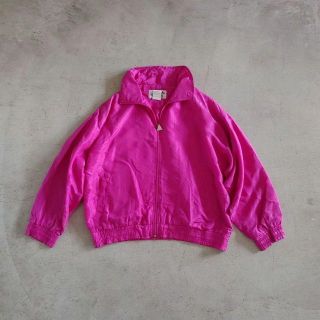 90s CASUAL ISLE ユニセックス　シルクブルゾン　ジャケット(ナイロンジャケット)