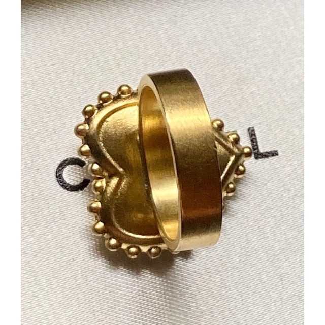 CHANEL - シャネル❤️希少!ヴィンテージ ハート リングの通販 CHANEL - シャネル❤️希少!ヴィンテージ ハート リングの通販