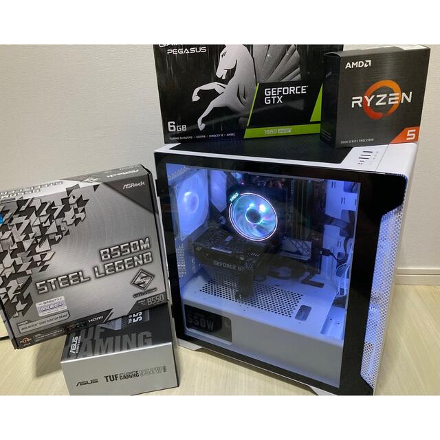 売れ筋】 自作ゲーミングPC Ryzen5 GeForceGTX1660super デスクトップ