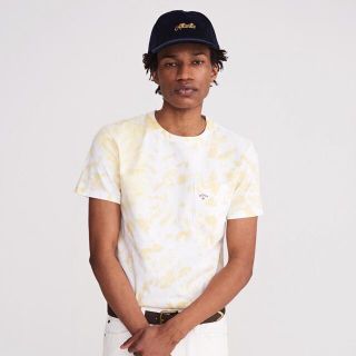 シュプリーム(Supreme)のNOAH Splatter Dye Pocket Tee (Yellow)(Tシャツ/カットソー(半袖/袖なし))