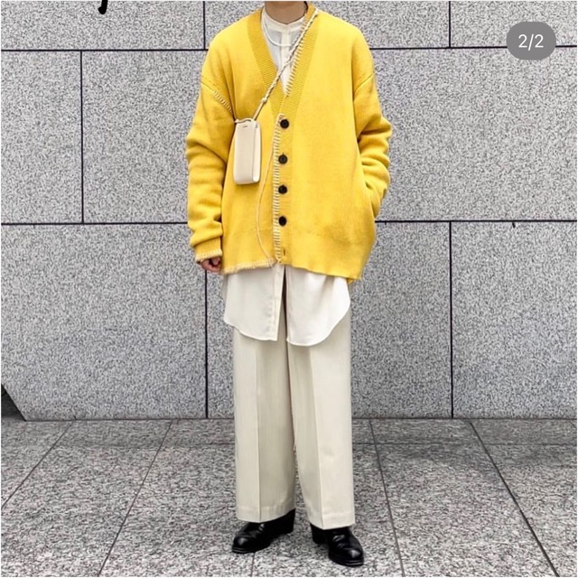 stein(シュタイン)のOUAT YELLOW OFFICE CARDIGAN カーディガン メンズのトップス(カーディガン)の商品写真