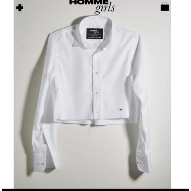 ロンハーマン　homme girlsクロップドシャツ　ホワイト