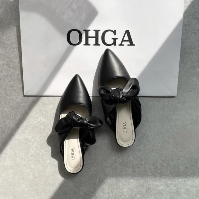 OHGA leather ribon mule Mサイズ