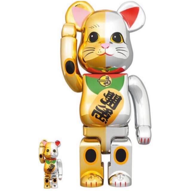 BE@RBRICK 招き猫 千万両 金 × 開運 銀 100% & 400%2gtokyo