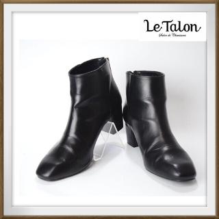 ルタロン(Le Talon)のs167 極上美品 ルタロン スクエアトゥ ショートブーツ M 23.5(ブーツ)