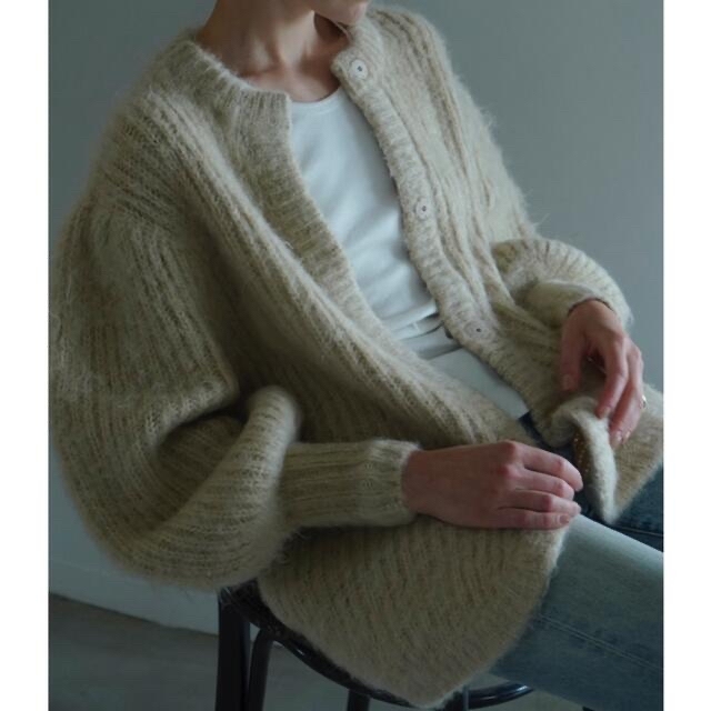 CLANE/COLOR MOHAIR SHAGGY CARDIGAN 独特の上品 16000円 noxcapital.de