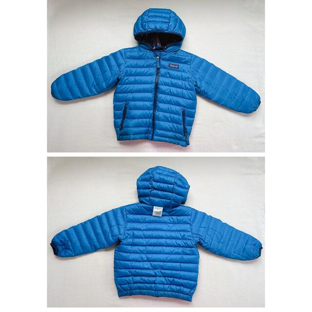 patagonia(パタゴニア)のPatagonia フード付きリバーシブルダウン 4T(100~110) キッズ/ベビー/マタニティのキッズ服男の子用(90cm~)(ジャケット/上着)の商品写真