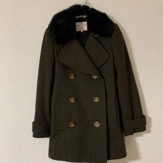 ヴィヴィアンウエストウッド(Vivienne Westwood)のヴィアンウエストウッド  ファー付きコート(ピーコート)