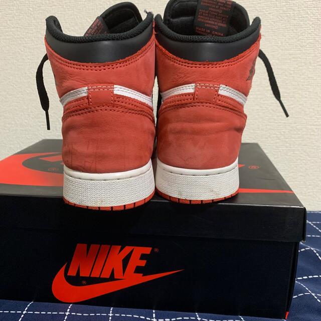 NIKE(ナイキ)のAIR JORDAN 1 RETRO HIGH TRACK RED GS メンズの靴/シューズ(スニーカー)の商品写真