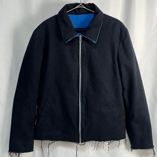 コムデギャルソン(COMME des GARCONS)のAD2002 コムデギャルソンオム リバーシブル フリンジ 断ち切り ジャケット(ブルゾン)