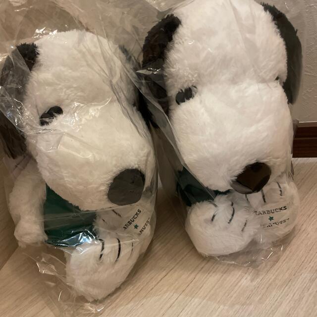 保存版】 Starbucks Coffee ぬいぐるみ 大 SNOOPY グリーンエプロン セール特価商品 スターバックスとスヌーピーのコラボセット 容器