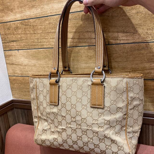 Gucci - GUCCI グッチ GGキャンバス トートバッグ ハンドバッグ ...