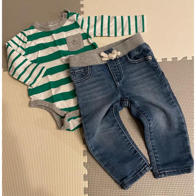 babyGAP(ベビーギャップ)のGAP カジュアルコーデセット(6ヶ月〜12ヶ月) キッズ/ベビー/マタニティのベビー服(~85cm)(ロンパース)の商品写真