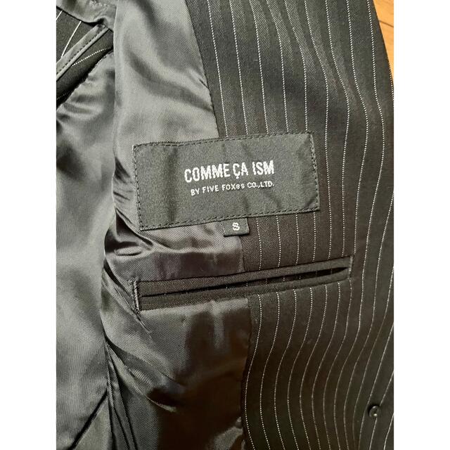 COMME CA ISM(コムサイズム)の【COMME CA ISM】コムサイズム　黒　ストライプ　スーツ レディースのフォーマル/ドレス(スーツ)の商品写真