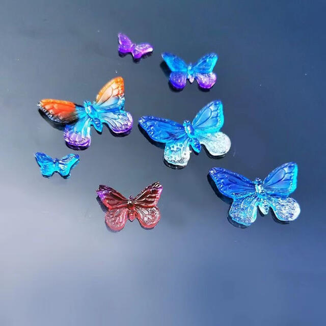 蝶々 シリコンモールド バタフライ レジン ハンドメイド パーツ アクセサリー - 2