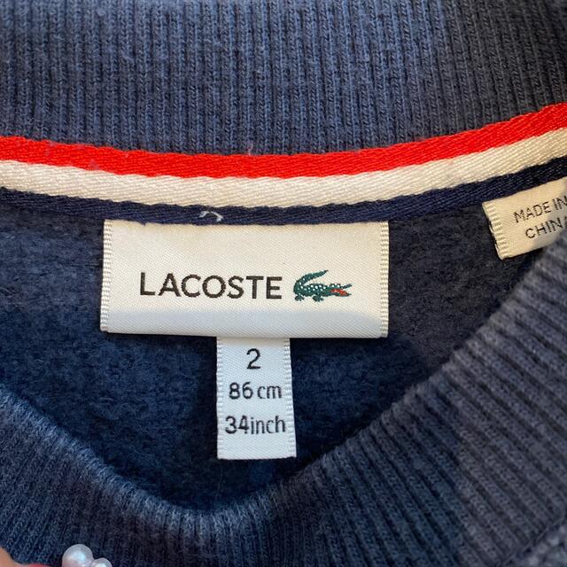 LACOSTE(ラコステ)のラコステ　キッズ　トレーナー キッズ/ベビー/マタニティのキッズ服男の子用(90cm~)(Tシャツ/カットソー)の商品写真