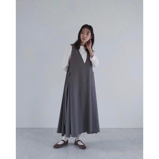 foufou v neck jumper skirt(ロングワンピース/マキシワンピース)