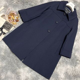 グレースコンチネンタル(GRACE CONTINENTAL)の♡美品 Diagram  GRACE CONTINENTAL コート ネイビー(ロングコート)