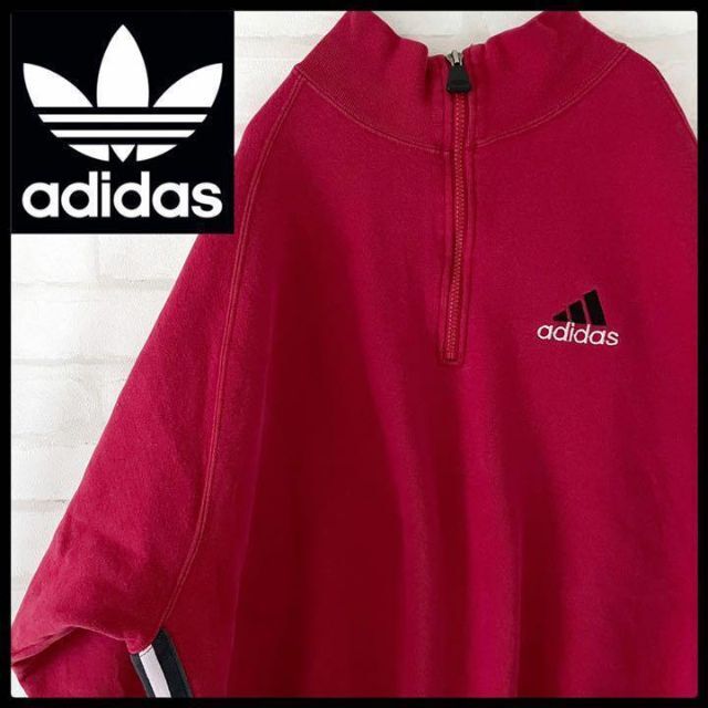 adidas equipment  ハーフジップ　L相当　スウェット