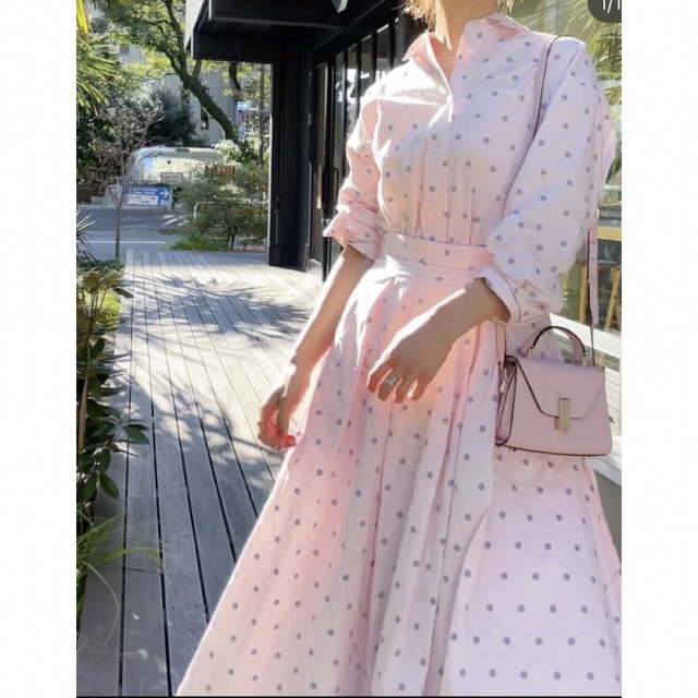 seventen by miho kawahitoドット刺繍フレアスカートピンク seventen by miho kawahitoドット刺繍フレアスカートピンク