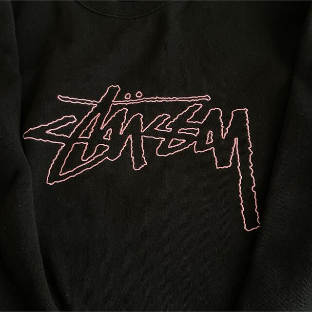 激レア STUSSY ステューシー スウェットトレーナー ショーンロゴ ブラック