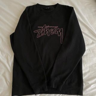 ステューシー(STUSSY)のみりん様専用【激レア】Stussy スウェット トレーナー ブラック/ピンク(スウェット)