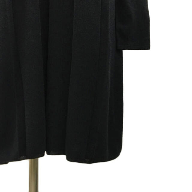BOSCH(ボッシュ)のボッシュ ワンピース ニット プリーツ ミニ ウール 長袖 38 黒 レディースのワンピース(ミニワンピース)の商品写真