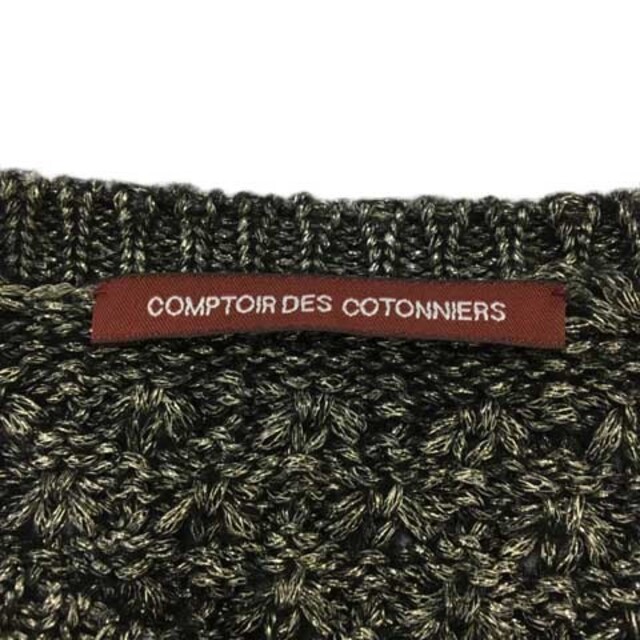 Comptoir des cotonniers(コントワーデコトニエ)のコントワーデコトニエ セーター ニット プルオーバー ラメ 長袖 S 黒 銀 レディースのトップス(ニット/セーター)の商品写真