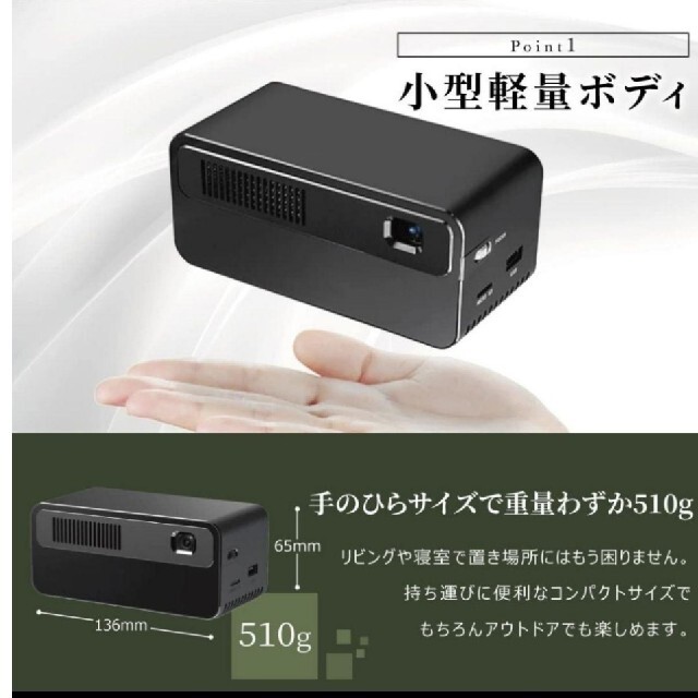 美品 モバイルプロジェクター PicoCube H300