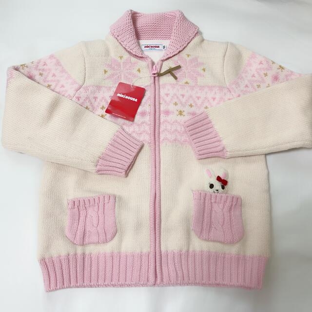 レア⭐︎ミキハウス カウチンセーター マルチカラー立体モチーフニット