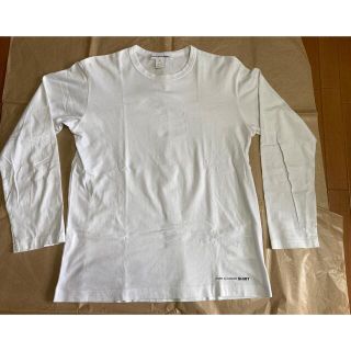 コムデギャルソン(COMME des GARCONS)のコムデギャルソンシャツ ロングTシャツ 白　Lサイズ(Tシャツ/カットソー(七分/長袖))