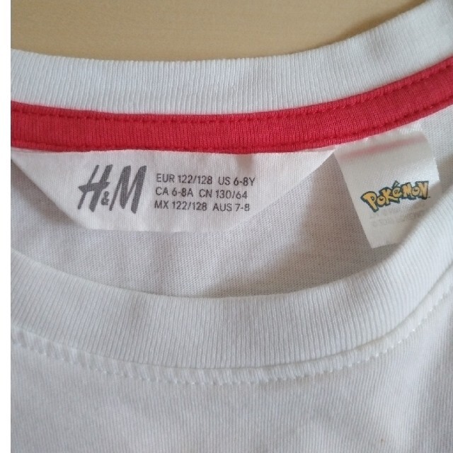 H&H(エイチアンドエイチ)のH＆M　ポケモンTシャツ　122～128㎝ キッズ/ベビー/マタニティのキッズ服男の子用(90cm~)(Tシャツ/カットソー)の商品写真