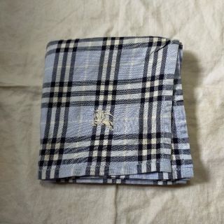 バーバリー(BURBERRY)のバーバリーハンカチ　ブルーチェック(ハンカチ)