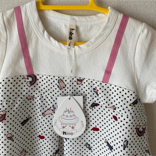 新品未使用タグ付き　nico 半袖　トップス　Tシャツ　女の子　子供服 キッズ/ベビー/マタニティのキッズ服女の子用(90cm~)(Tシャツ/カットソー)の商品写真