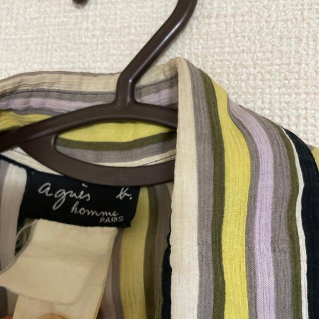 agnes b.(アニエスベー)のagnes b. ストライプシャツ　イエロー  メンズのトップス(シャツ)の商品写真